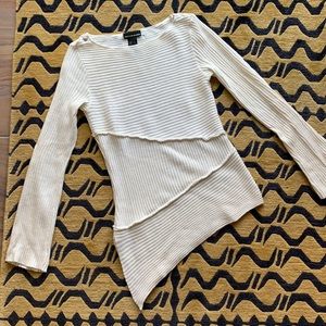 DKNY asymmetric hemline sweater